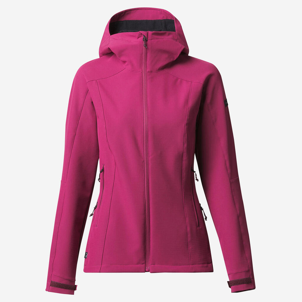 Women’s windproof softshell jacket, MT500 - Purple