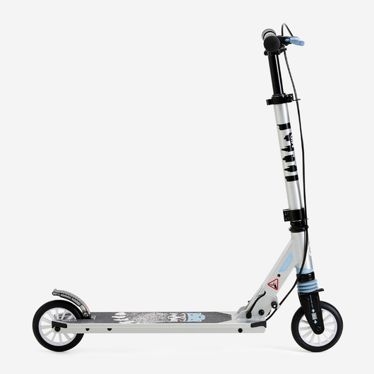 TROTTINETTE ENFANT MID5 AVEC FREIN AU GUIDON ET SUSPENSION GRAPHISME RACCOON
