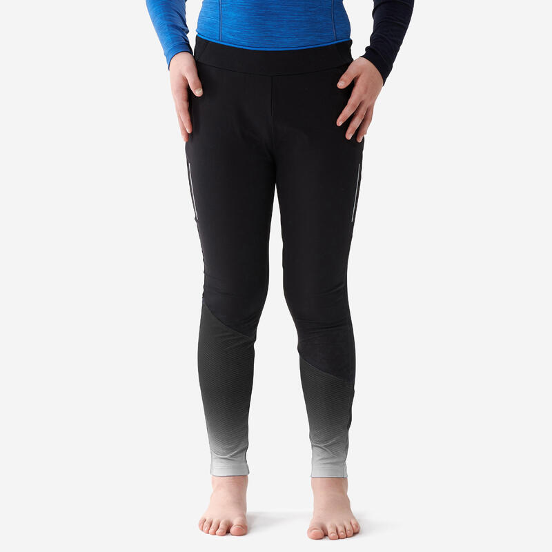 Collant de ski de fond noir - XC S TIGHT 500 -enfant