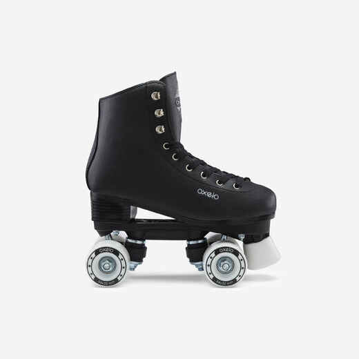 
      Kids' and Adult Artistic Roller Skating Quad Skates 100 - Black
  