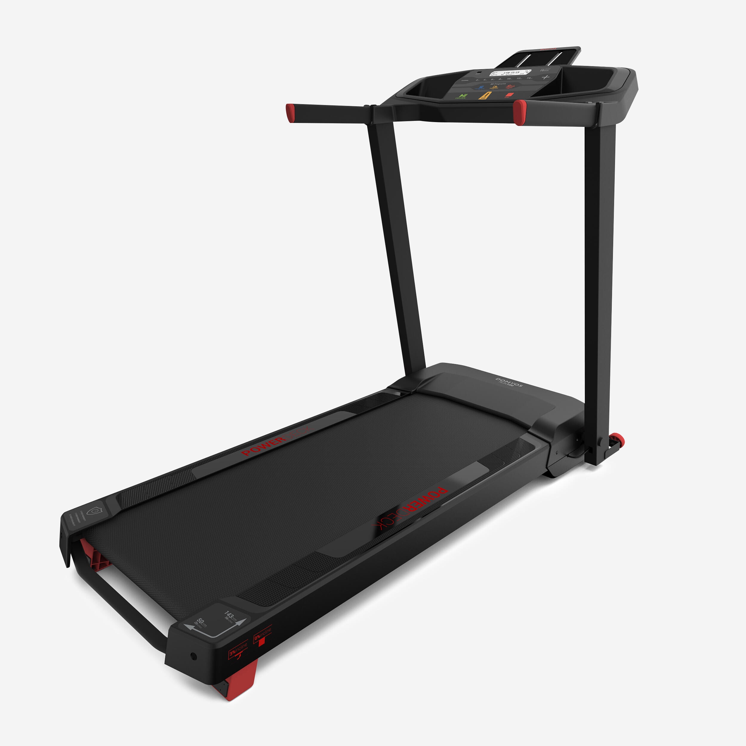 DOMYOS Smart Compact Treadmill RUN100E - 14 km/h, 45⨯120 cm