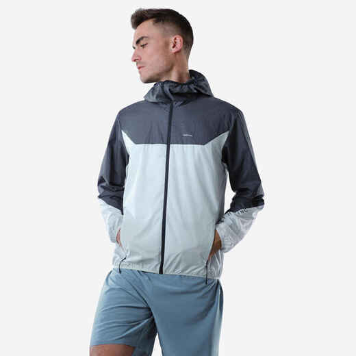 
      Men’s fast hiking windbreaker jacket FH500 Helium Wind Grey
  