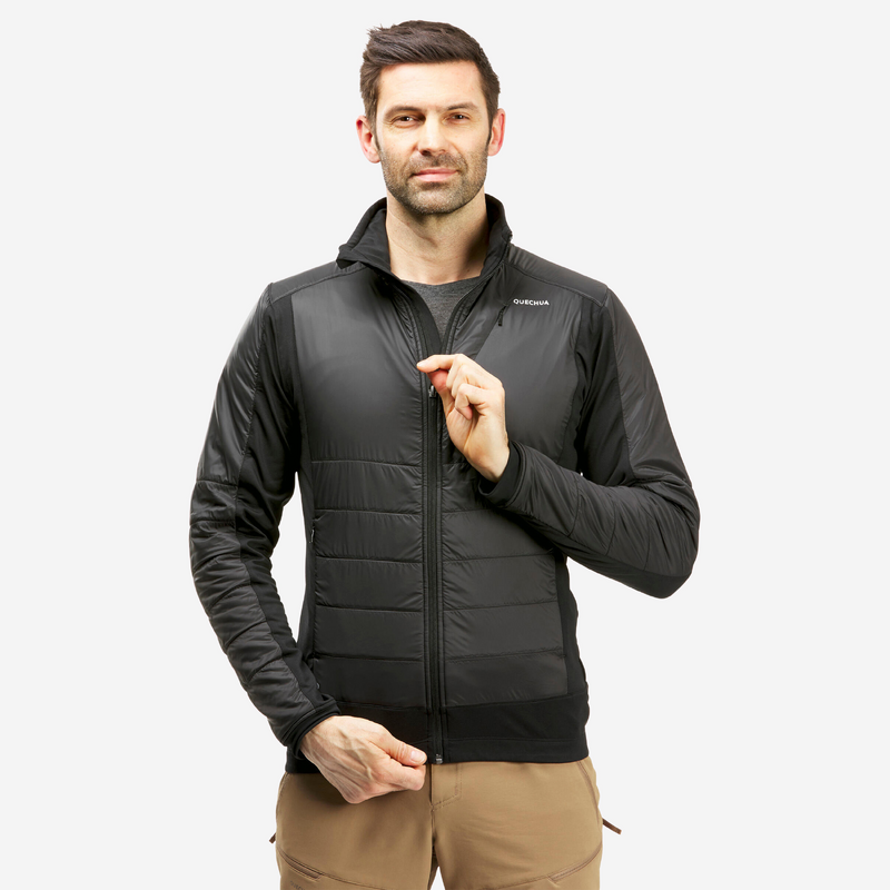 Veste polaire chaude hybride de randonnee SH900 MOUNTAIN Noir homme pour les clubs et collectivites Decathlon Pro