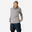 Men's Running Long-Sleeved Warm Zip T-Shirt KIPRUN Run 100 Warm-Grey