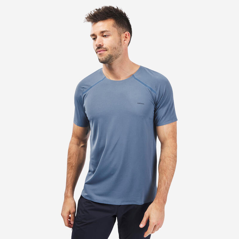 T-shirt manches courtes de randonnée rapide homme FH900 ice
