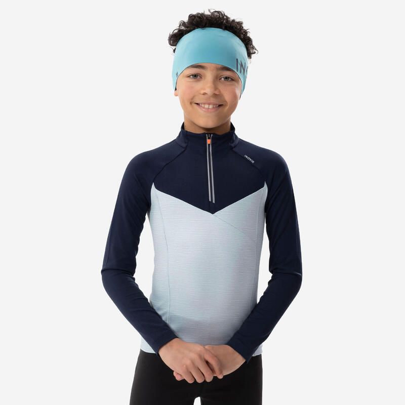 Tee shirt ski de fond enfant manches longues XC S TS 100 junior