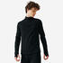 Men's Warm Long-Sleeved Zip Running T-Shirt - KIPRUN Run 100 Warm - Black