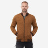 Men Sweater Jacket Extra Warm - SH100 Ochre