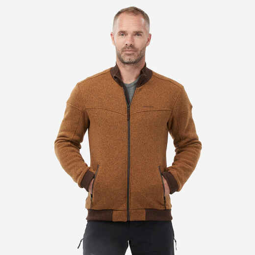 
      Vyriškas šiltas flisinis žygių džemperis „SH100“, karamelės
  