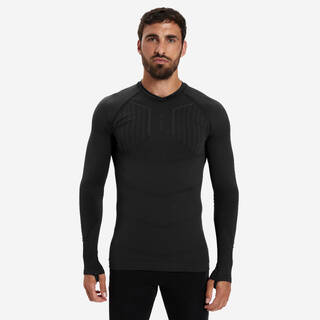 Adult Football Long-Sleeve Compression Base Layer Tight Keepdry 500 Black