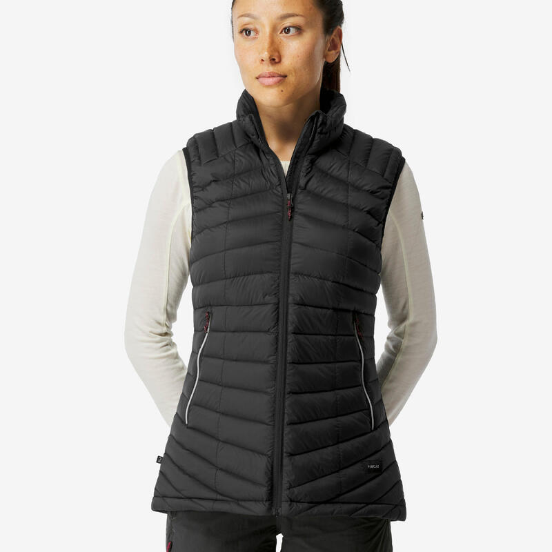 Damesbodywarmer voor bergtrekking MT100 dons