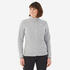 Women Sweater Full-Zip Fleece for Hiking MH100 Grey