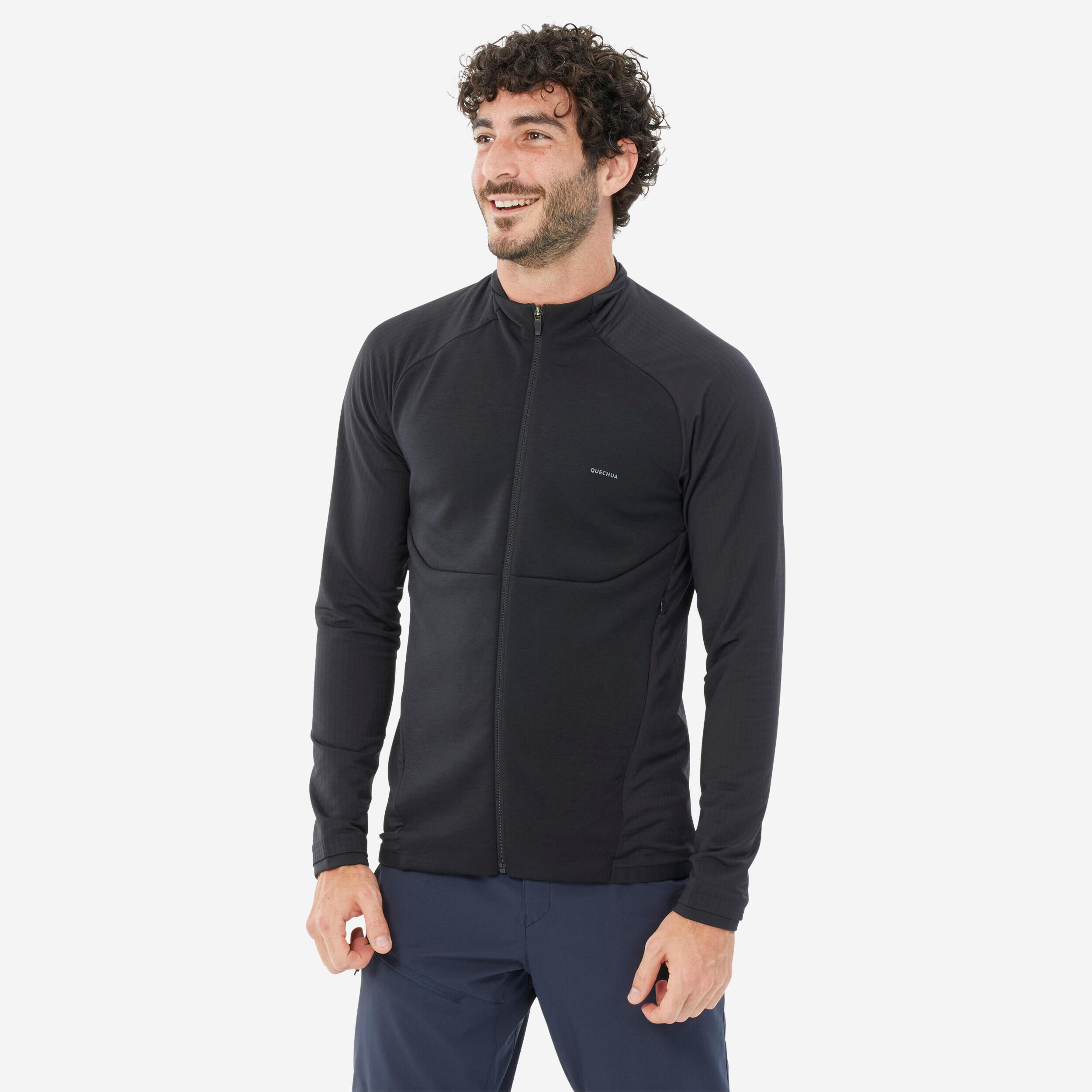 Men s Hiking Thin Fleece Jacket MH520 Light