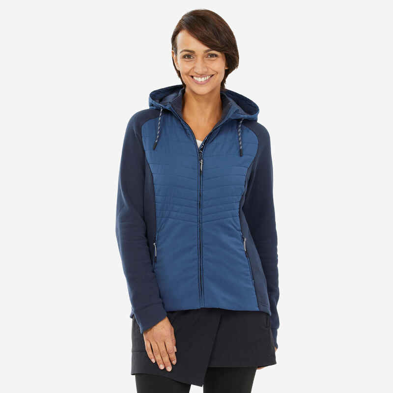 Women’s Hiking Hooded Sweatshirt - NH500 Hybrid