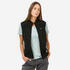 Women’s mountain hiking sleeveless fleece jacket MH100 - Black