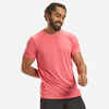 Men's Crew Neck Breathable Essential Fitness T-Shirt - Light Red Marl