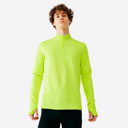 Camiseta térmica running Hombre amarillo