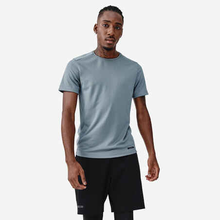 T-shirt running respirant homme - Dry gris galet