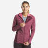 Fleecejacke leicht Damen Wandern - MH520 rot