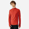 Men's Running Warm Long-Sleeved T-Shirt - brick red