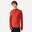 Kalenji Men's Running Warm Long-Sleeved T-Shirt - brick red