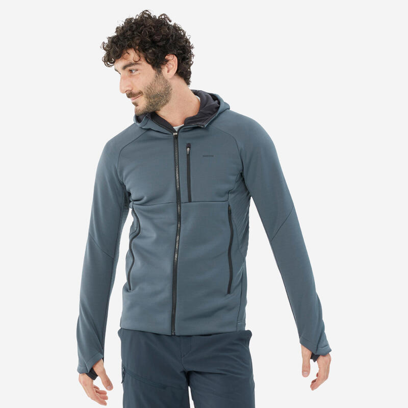 Fleece jas voor wandelen heren MH500 met capuchon