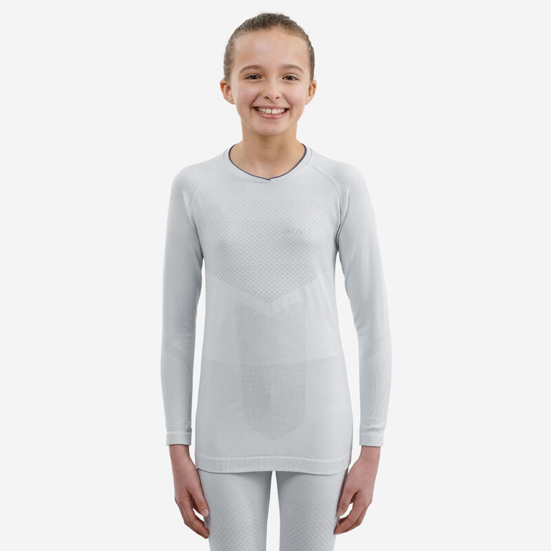 Thermoshirt voor langlaufen kinderen XC S UW 500 grijs