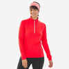 Majica za skijaško trčanje ženska XC S TS 100 crvena