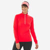 Warm langlaufshirt voor dames XC S TS 100 rood