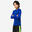 Kids' thermal long-sleeved football top, indigo