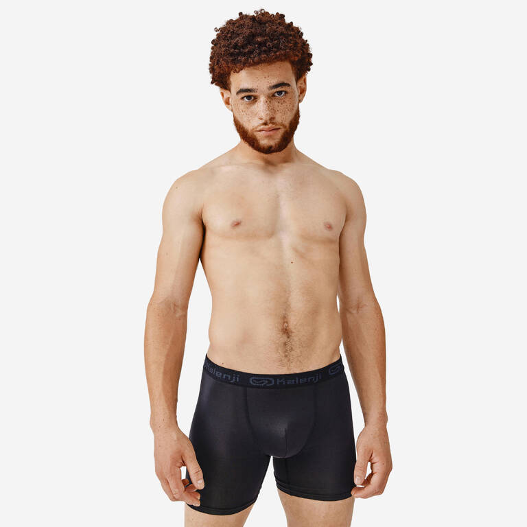 Men's breathable microfibre boxers - Black