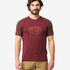 Men Merino Wool Half Sleeve Slim Fit T-Shirt Burgundy - MT500