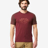 Men Merino Wool Half Sleeve Slim Fit T-Shirt Burgundy - MT500