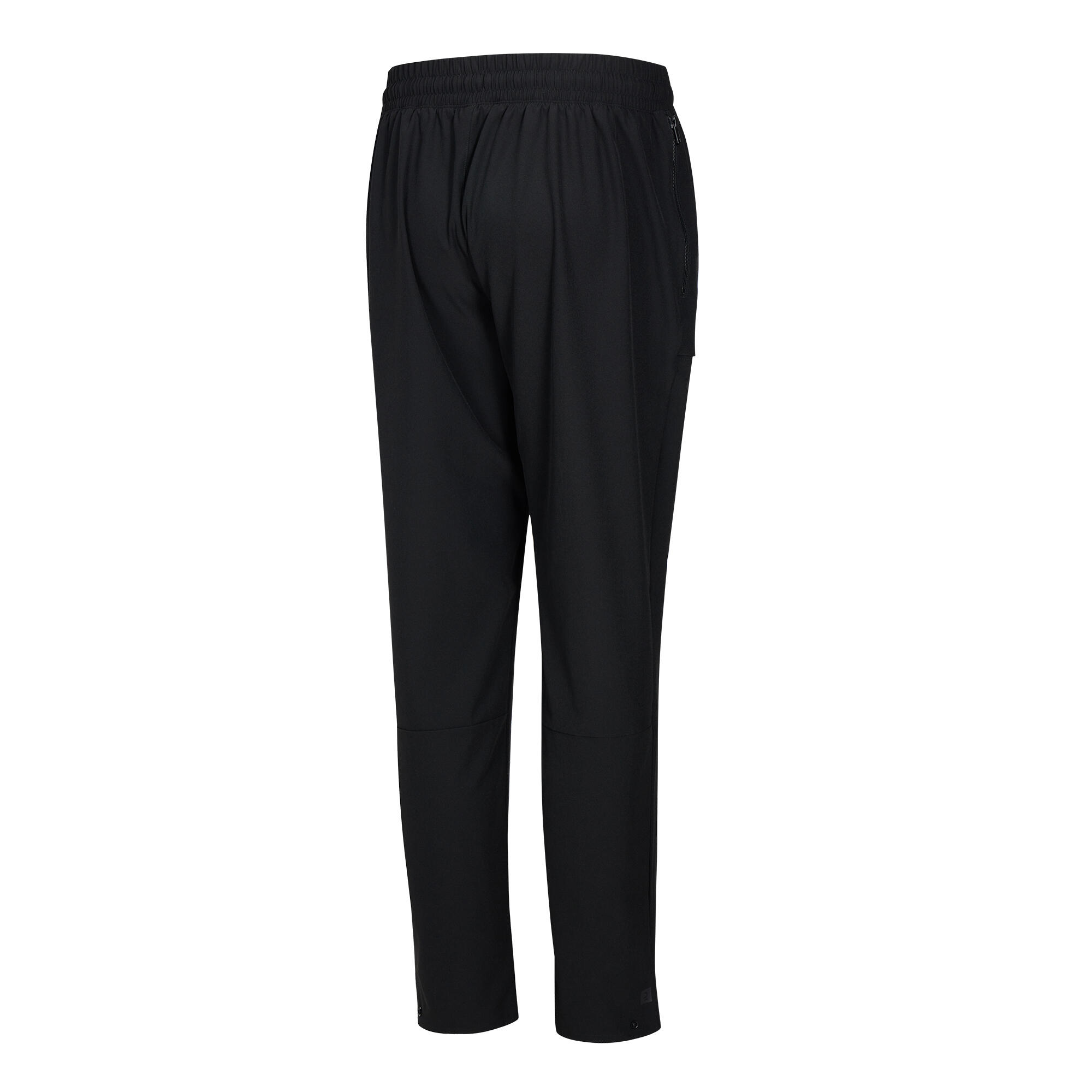 Men Gym Trackpant Convertible, Jog Fit, Quick Dry, Zip Pockets, 500 - Black