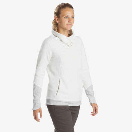 Bel ženski pohodniški pulover NH100 
