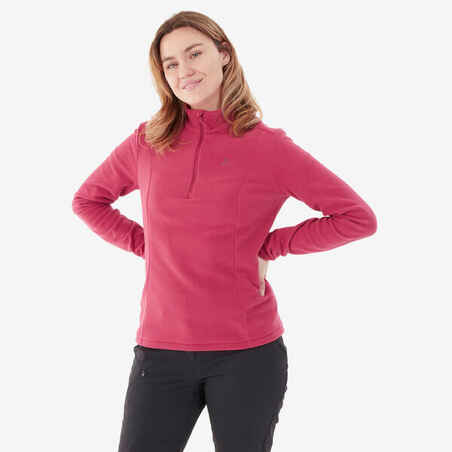 Moteriškas kalnų žygių fliso džemperis „MH100“