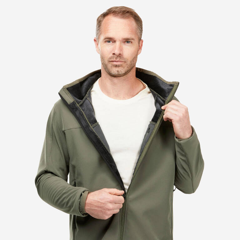 Men Winter Jacket Windproof - MT100 Khaki