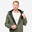 Winddichte en warme softshell jas voor heren MT100 WINDWARM kaki