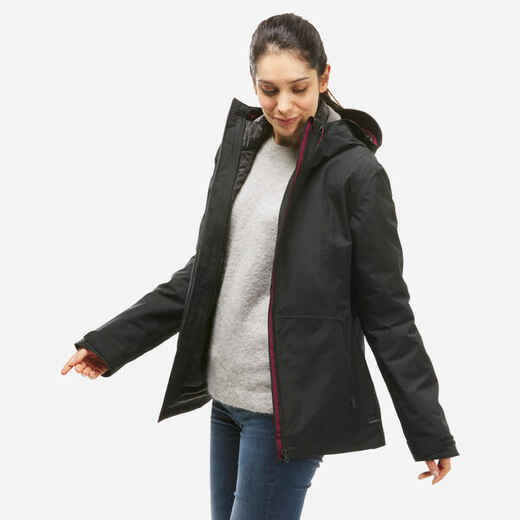 
      3-in-1-Jacke Damen bis -10 °C wasserdicht Winterwandern - SH500 Mountain 
  