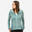 Dun fleece vest voor wandelen dames MH520 Light turquoise