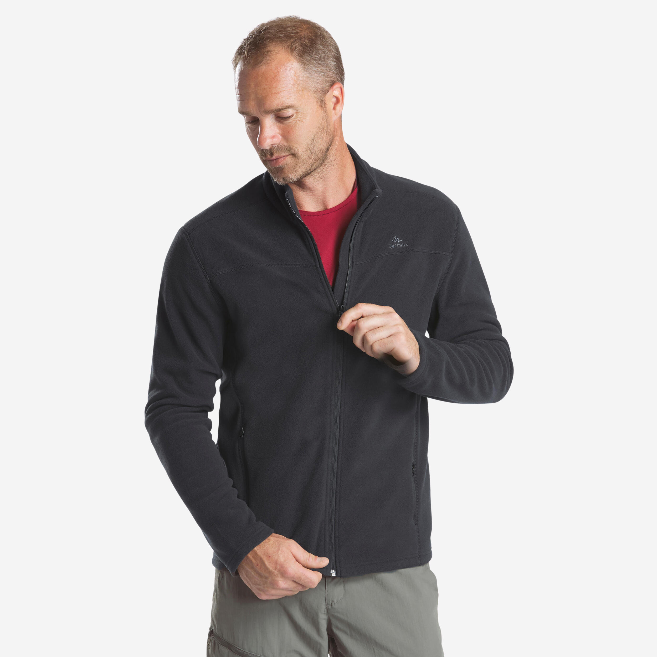 Decathlon | Pile montagna uomo MH120 nero |  Quechua