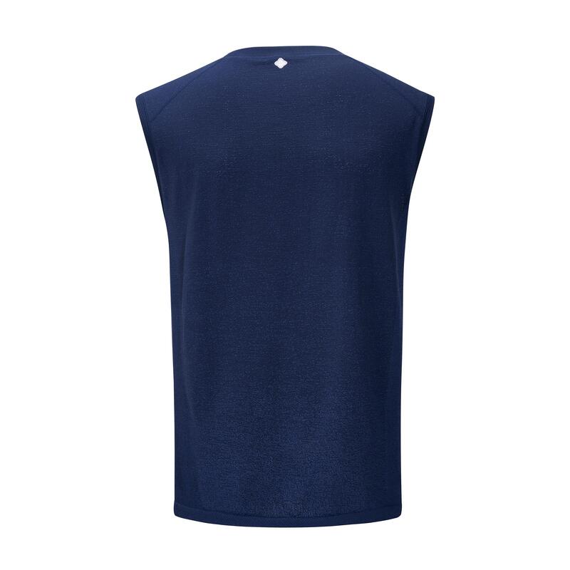 Tank Top Herren Yoga nahtlos - marineblau