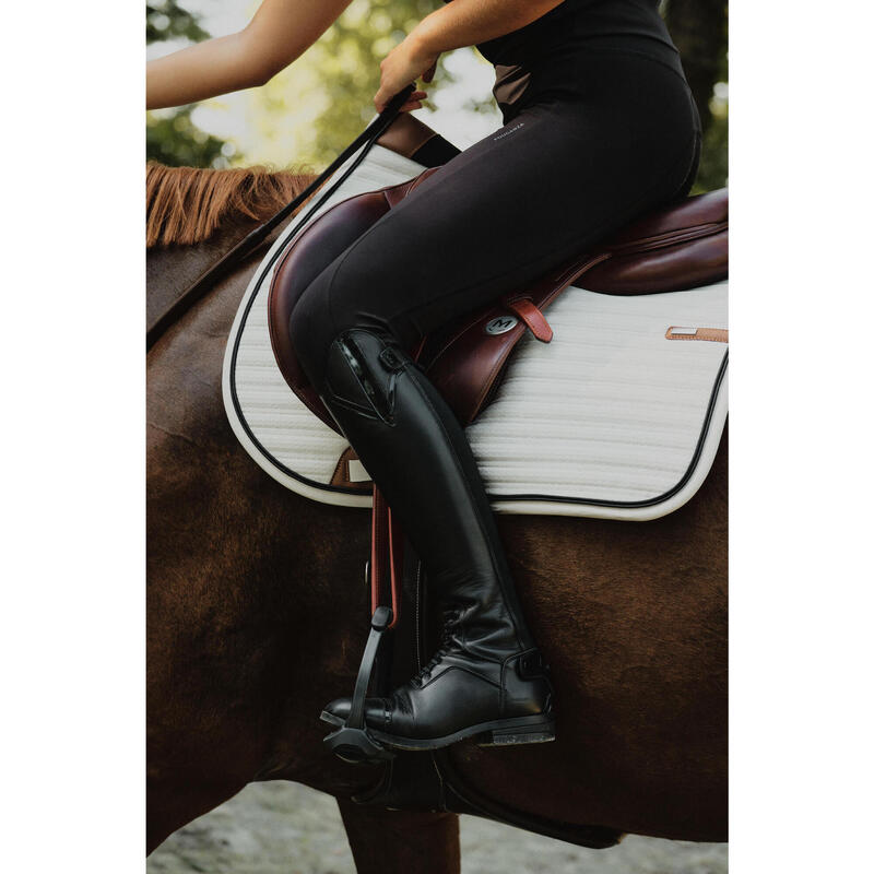 Bottes équitation cuir Femme - 900 noires