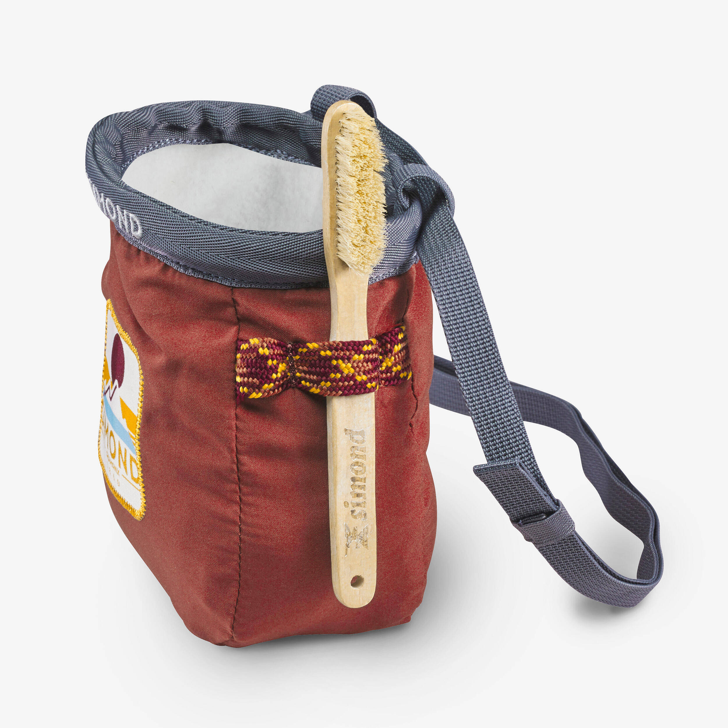 CLIMBING CHALK BAG VERTIKA SIZE L - BROWN -  2