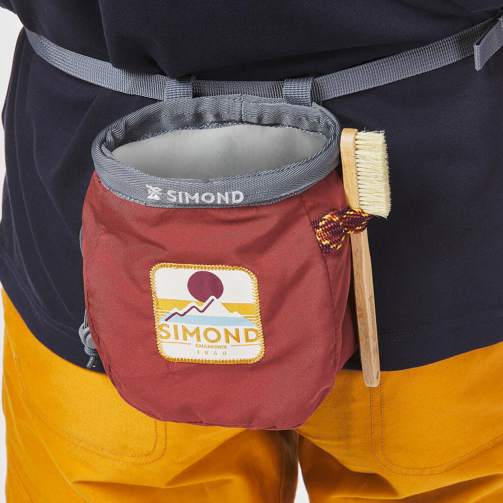 CLIMBING CHALK BAG VERTIKA SIZE L - OCHRE