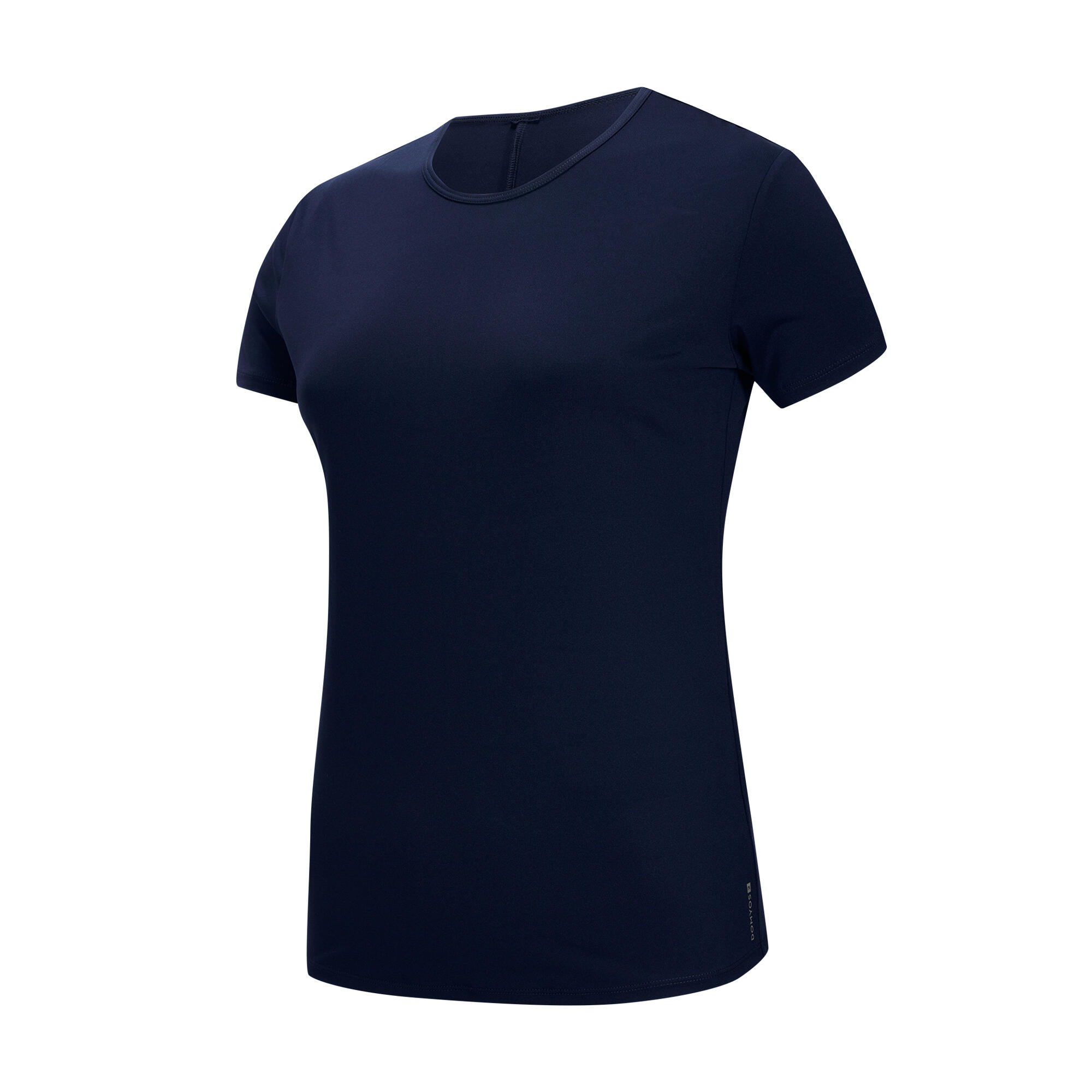 Women's Short-Sleeved Cardio Fitness T-Shirt - Navy Blue
