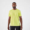 Ademend hardloop T-shirt voor heren Run 500 Dry citroengeel