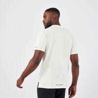 Men's Running Breathable T-shirt KIPRUN Run 500 Dry-Off White