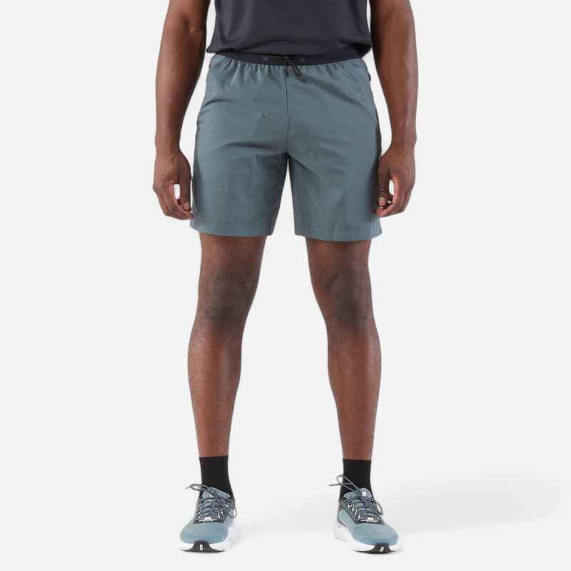 Men's Running Shorts - KIPRUN Run 500 Dry Dark Green Grey