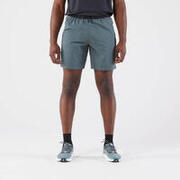 Pantalón corto de running Hombre - KIPRUN Run 500 Dry Verde oscuro grisáceo 